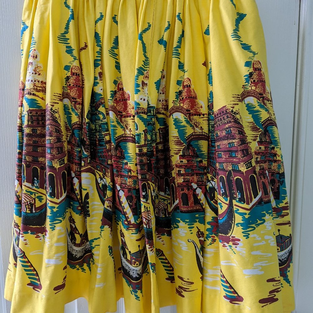 Pinup Couture Italian Landscape Jenny Skirt